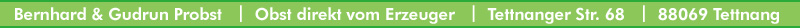 Probst Obst - Footer